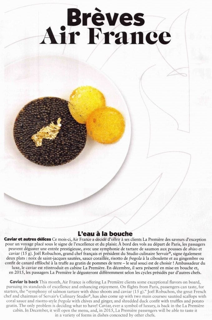 Air France Caviar November small