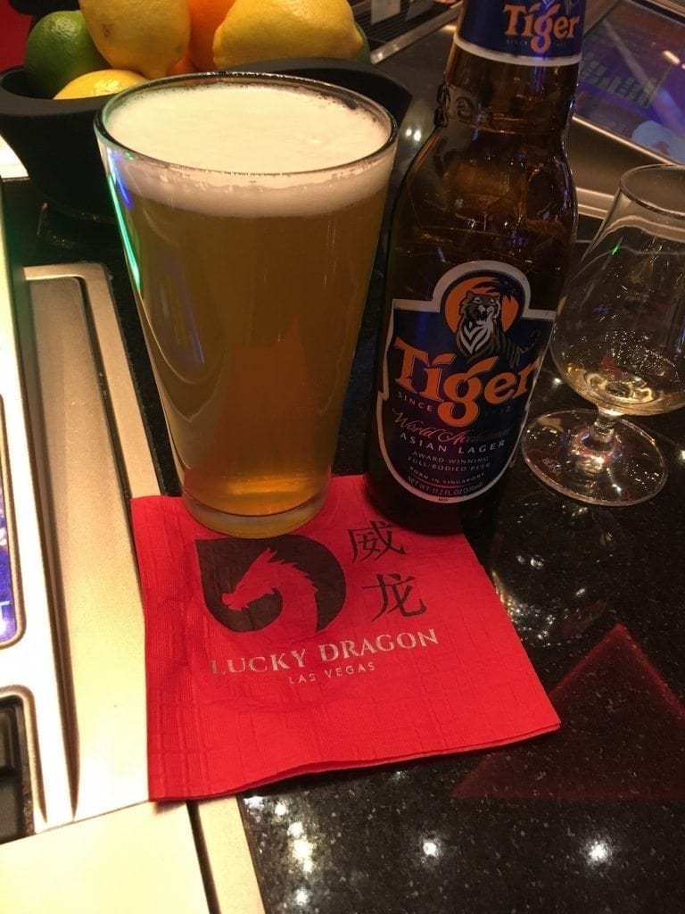 Tiger Style beer cocktail at Lucky Dragon