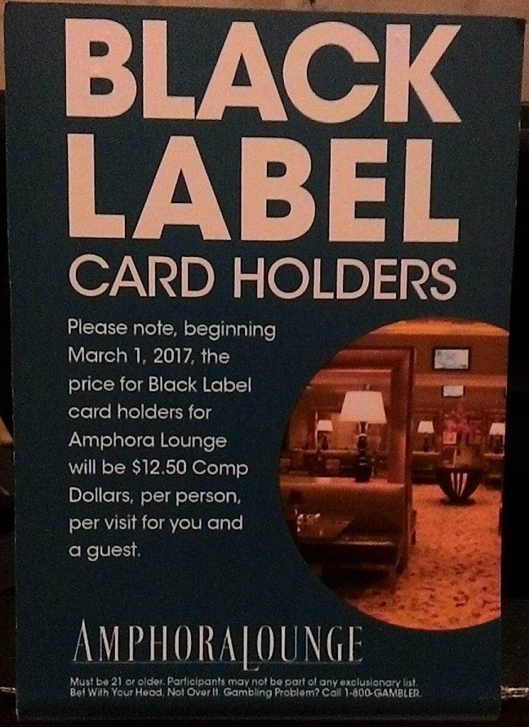Borgata Black Label Changes