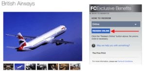FoundersCard British Airways Discount Benefit - SAVE $$