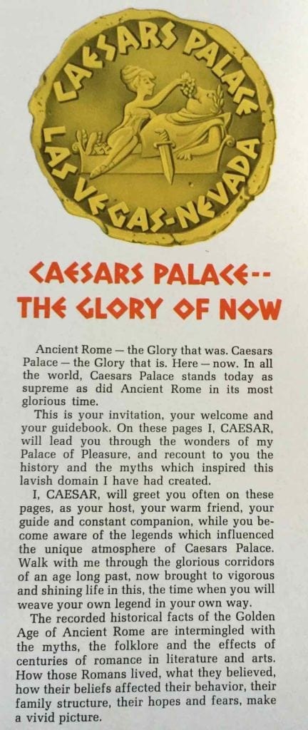 Caesars Palace Las Vegas Vintage