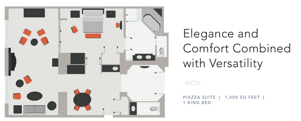 Venetian Piazza Suite Floor Plan