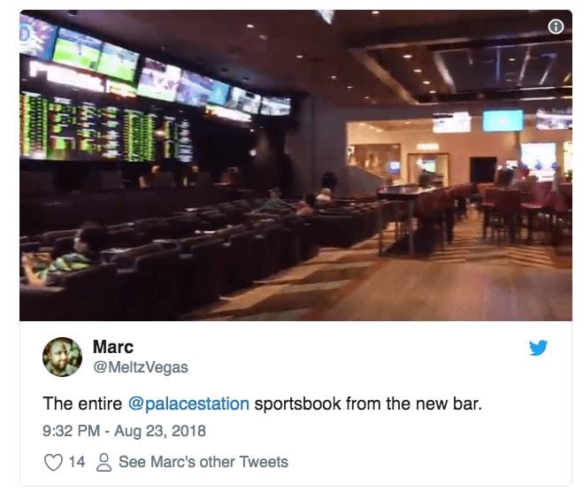 Upgraded sports book at Palace Station Las Vegas
