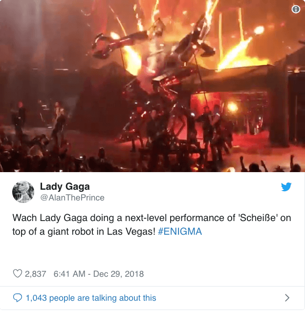 Lady Gaga Begins Residency At Park MGM