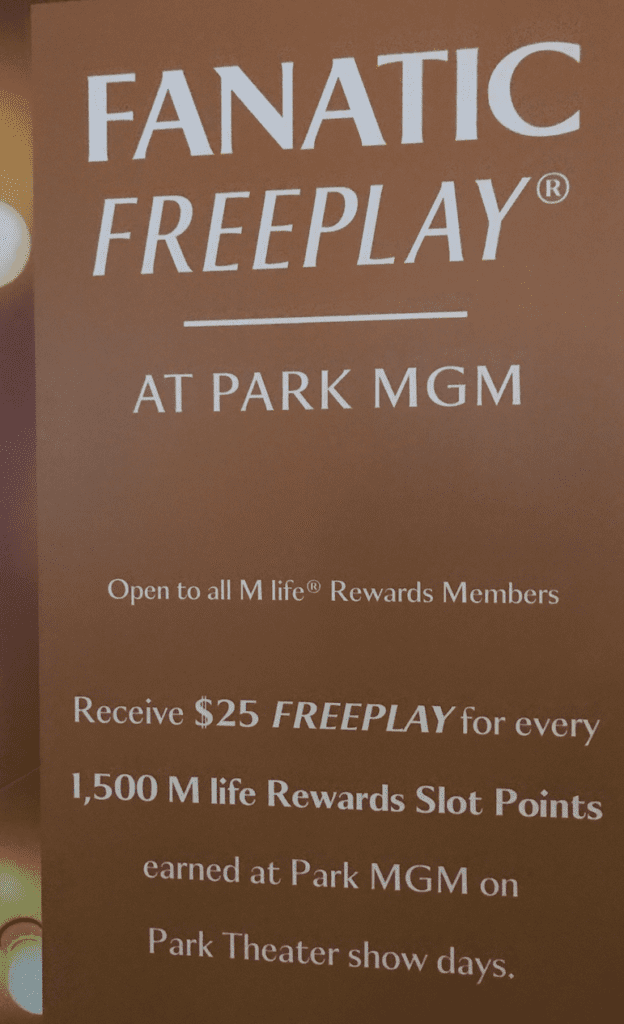 Park MGM Las Vegas Promo M life Rewards