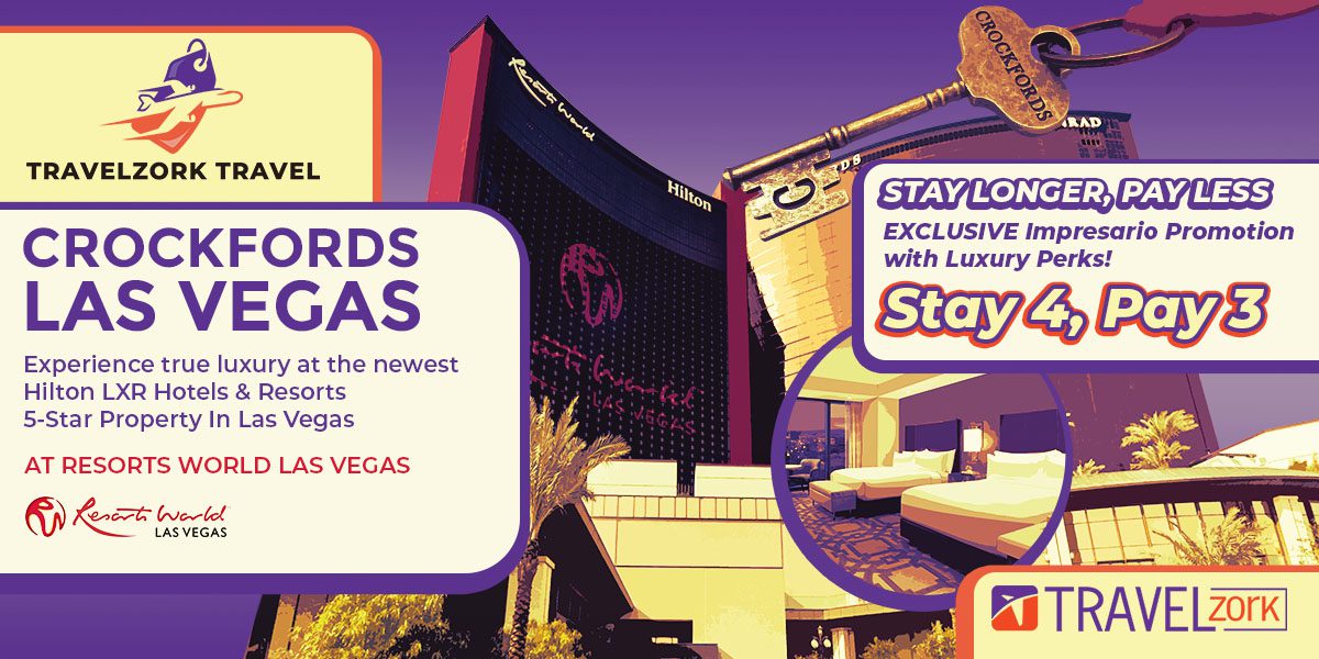 Hilton Impresario Promotion - Stay 4 Pay 3 - Crockfords Las Vegas at Resort World Las Vegas - LXR Hotels & Resorts - Book Hotel Stay