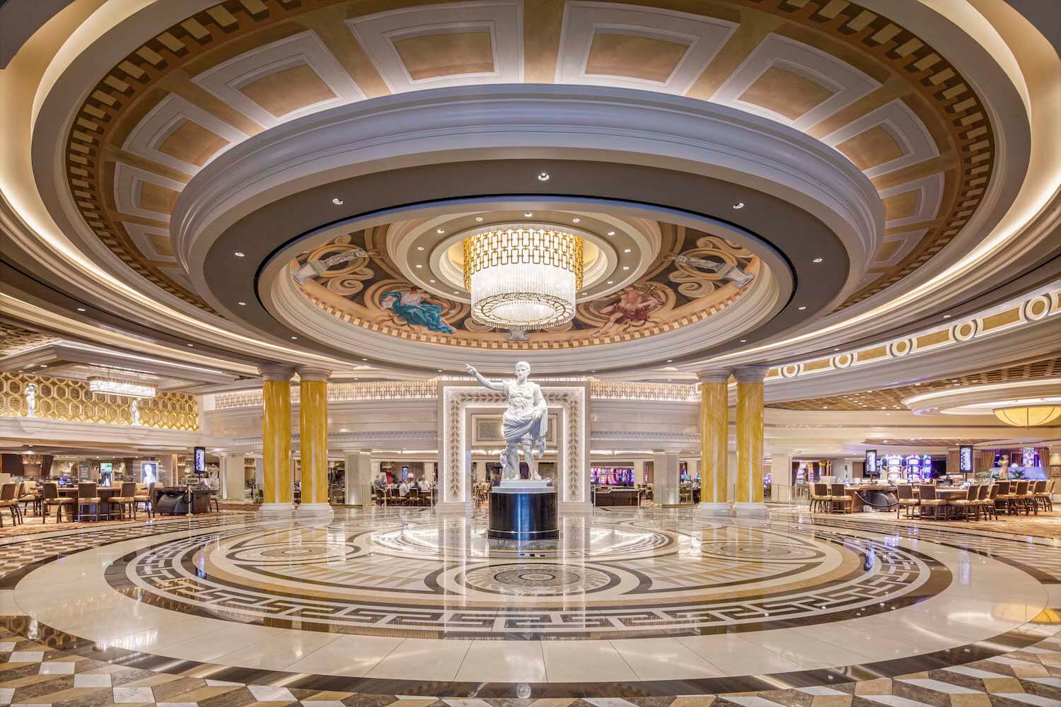 LAS VEGAS - April 13 : The Caesars Palace Hotel And Casino Interior On  April 13, 2016 In Las Vegas. Caesars Palace Is A Luxury Hotel And Casino  Located On The Las