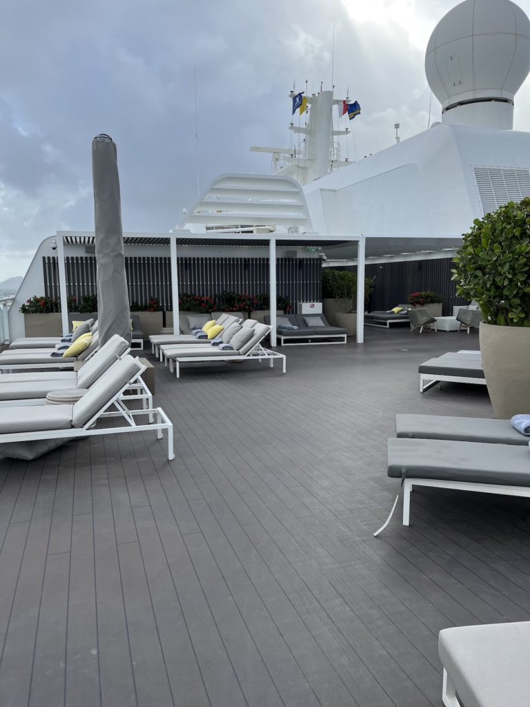 Cruise suite private deck