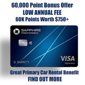 Best Credit Card - Chase Sapphire Preferred - 60k Bonus