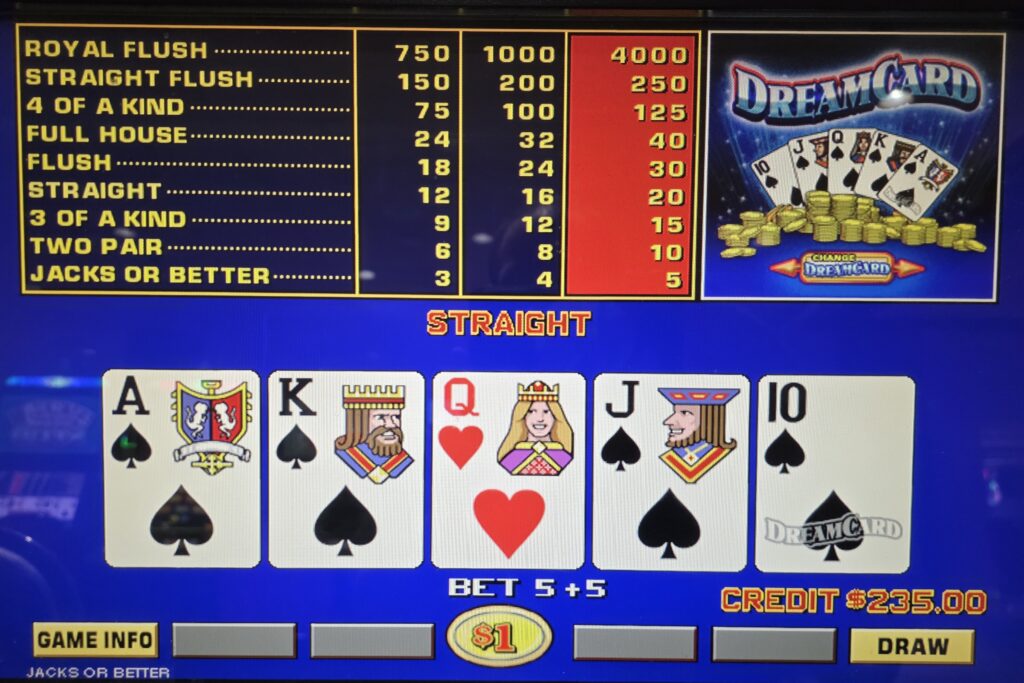 DreamCard Video Poker